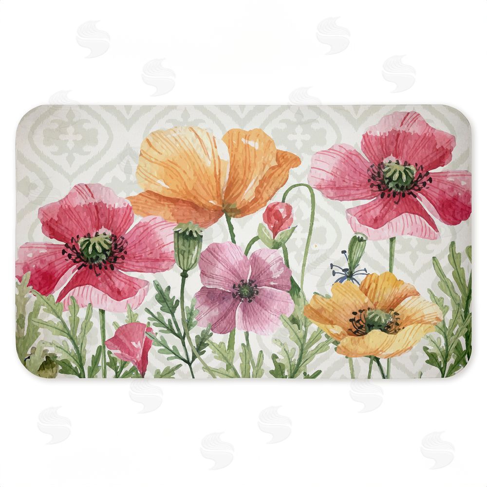 Kim Allen | Poppy Place on Geometric Anti-Fatigue Mat