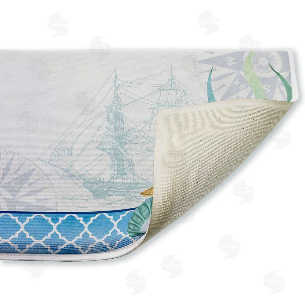 Kim Allen | Bayside Sea Life & Ship Plush Bath Mat