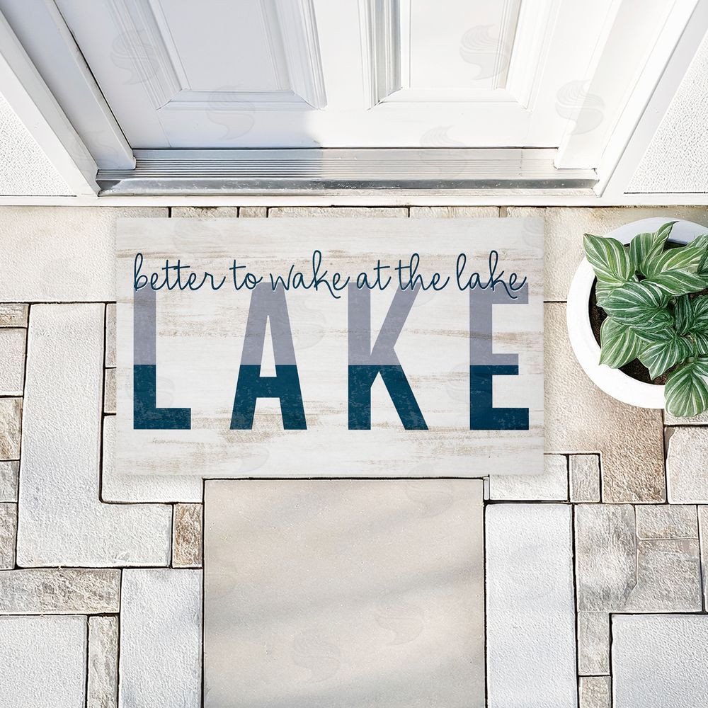 Kim Allen | Better To Wake At Lake Non-Woven Door Mat