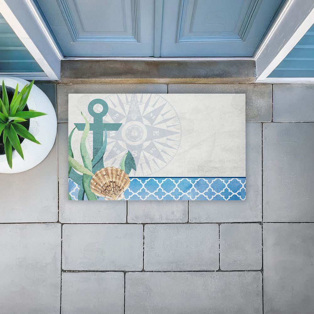Kim Allen | Bayside Anchor & Compass Non-Woven Door Mat