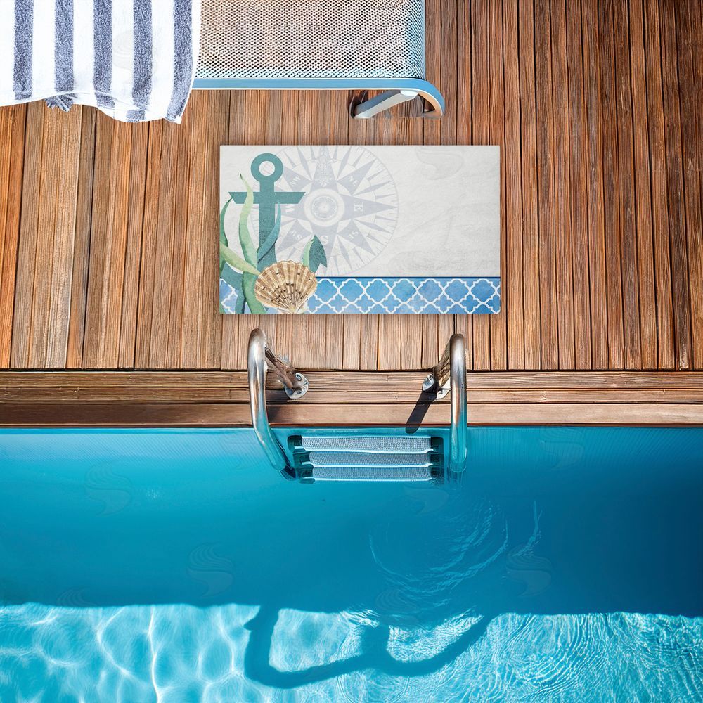 Kim Allen | Bayside Anchor & Compass Non-Woven Door Mat