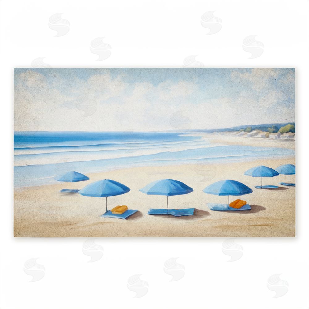 Kim Allen | Summer Umbrella Beach Day Non-Woven Door Mat