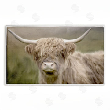 Kim Allen | Highland Cattle Dreams Plush Bath Mat