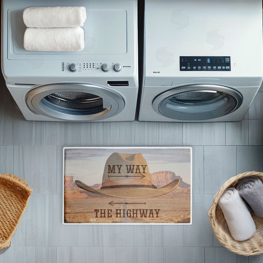 Marcus Prime | My Way Or The Highway Plush Bath Mat