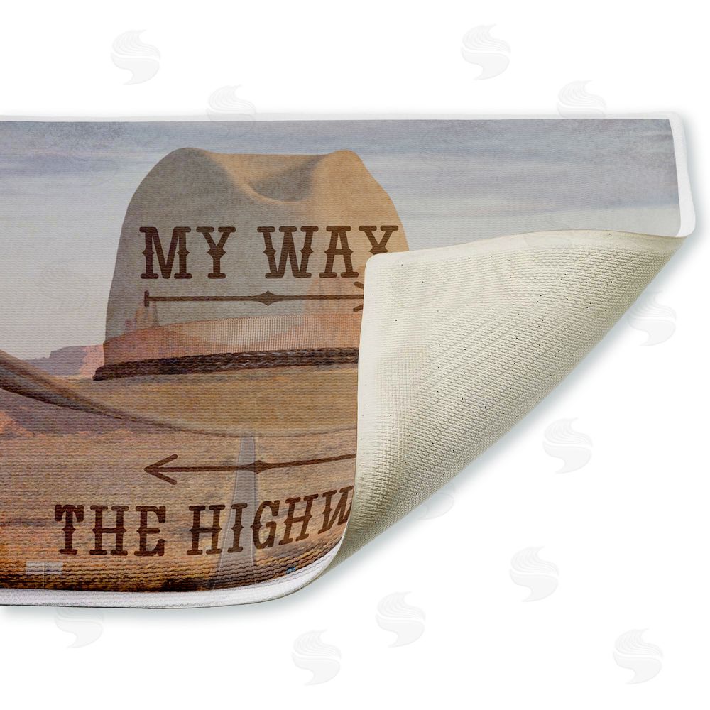 Marcus Prime | My Way Or The Highway Plush Bath Mat