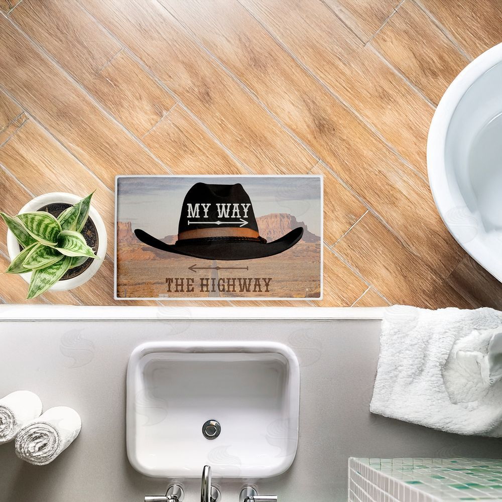Marcus Prime | My Way Highway Cowboy Plush Bath Mat