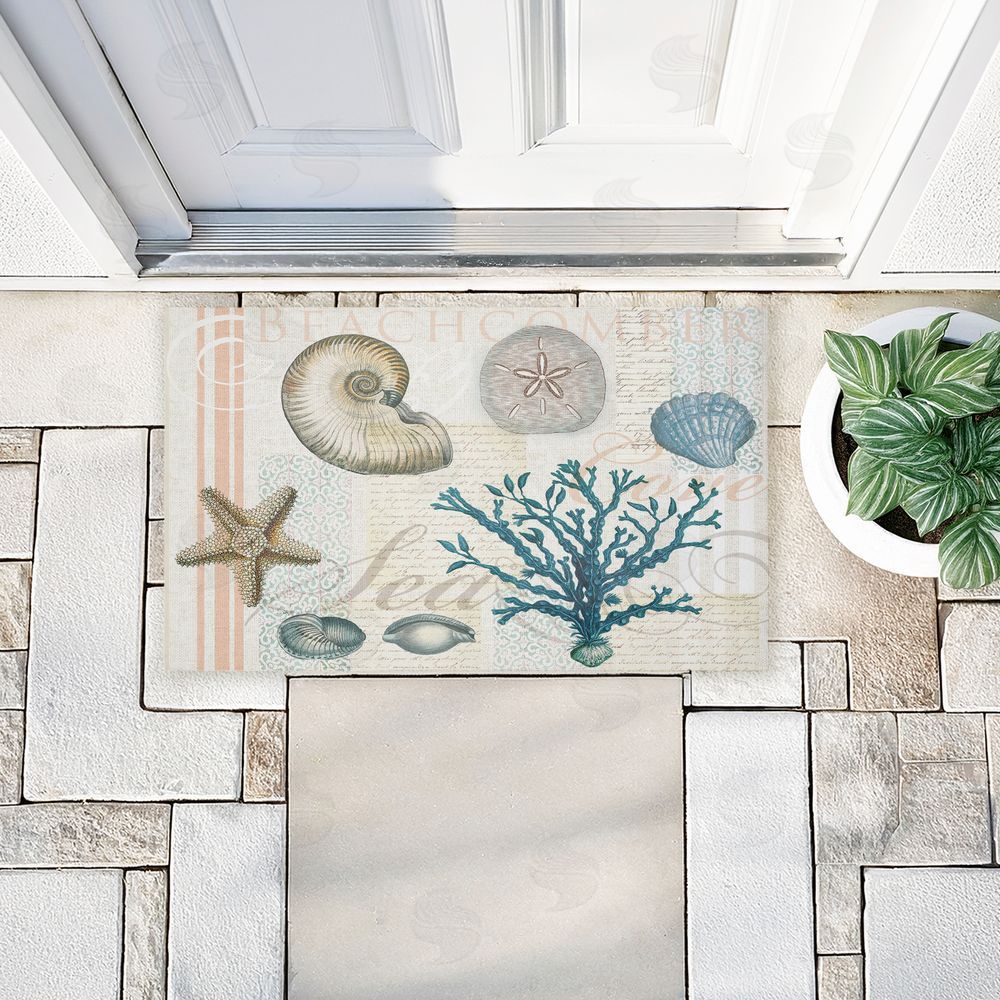 Lula Bijoux & co. | Beachcomber Vintage Sea Collage Non-Woven Door Mat