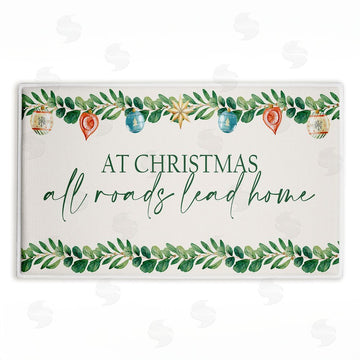 Kim Allen | Christmas Roads Lead Home Plush Bath Mat