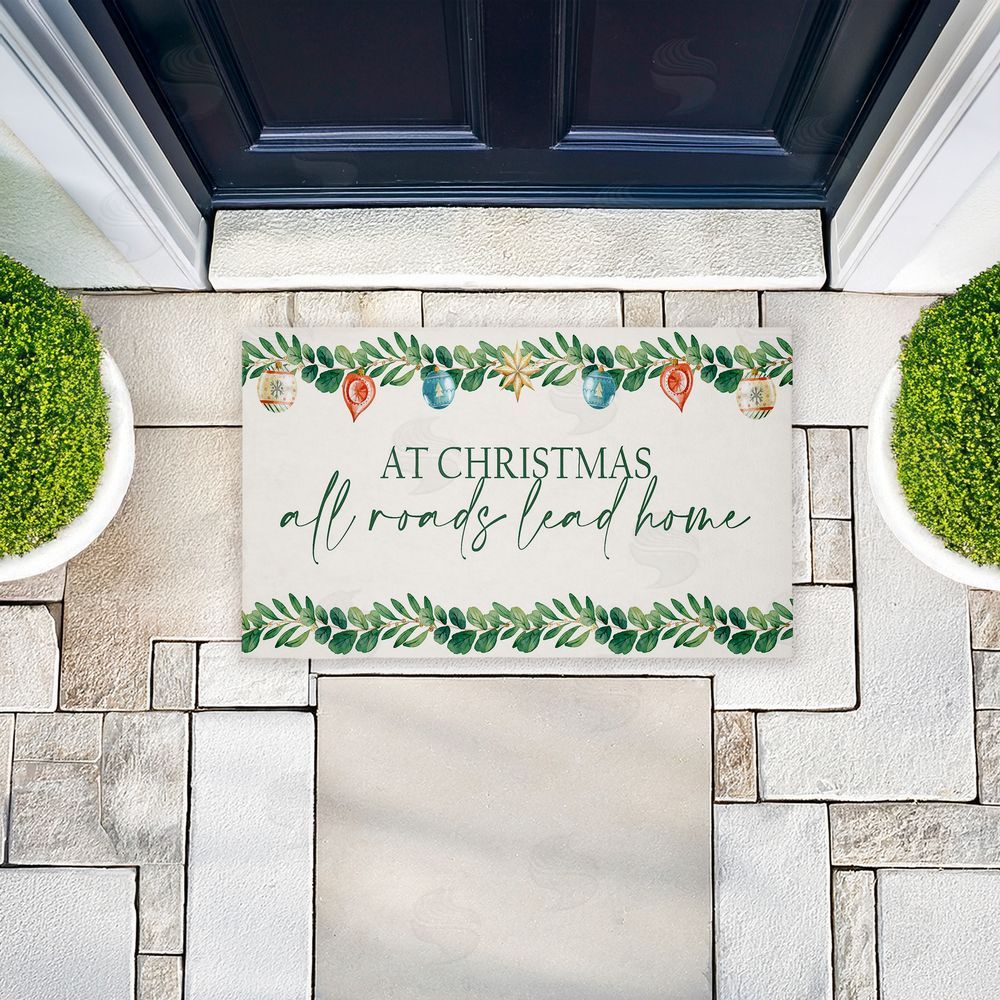 Kim Allen | Christmas Roads Lead Home Non-Woven Door Mat