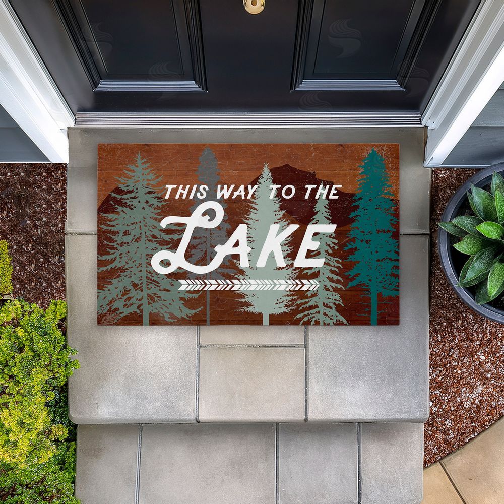 Lula Bijoux & co. | This Way To Lake Retro Non-Woven Door Mat