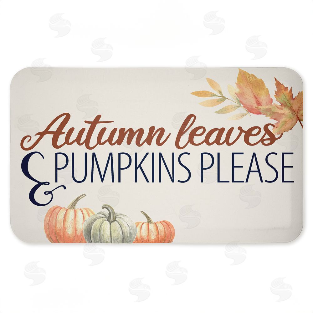 Kim Allen | Autumn Leaves & Pumpkins Please Anti-Fatigue Mat