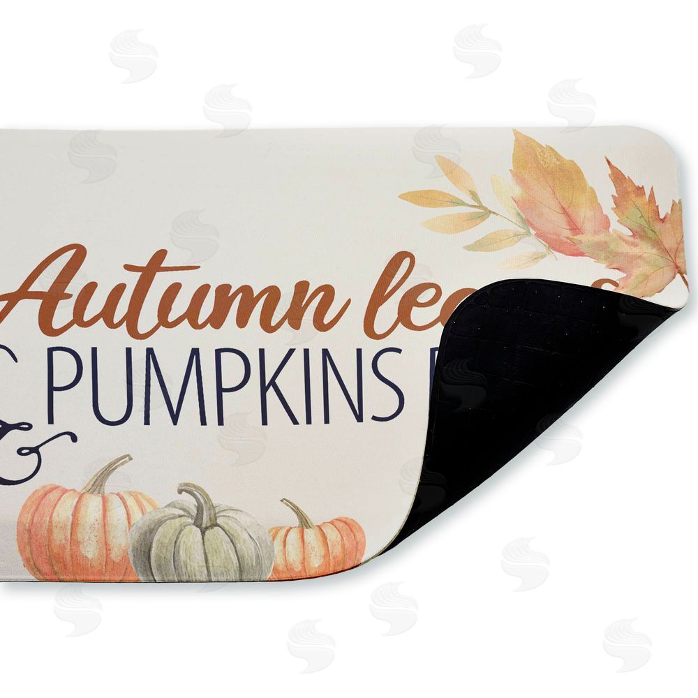 Kim Allen | Autumn Leaves & Pumpkins Please Anti-Fatigue Mat
