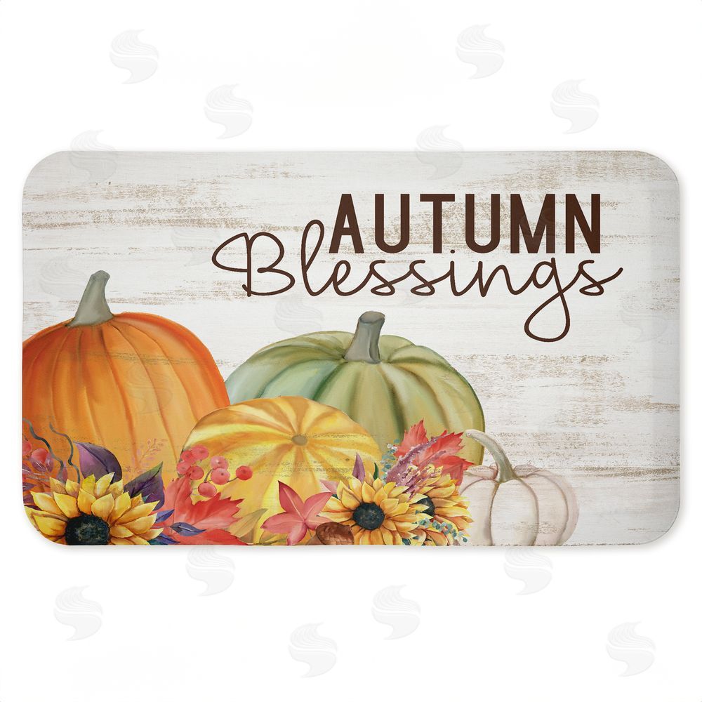 Kim Allen | Autumn Blessings Pumpkins Anti-Fatigue Mat