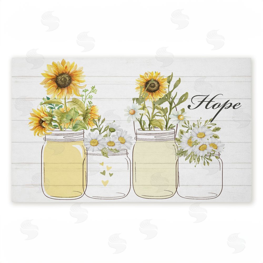 Kim Allen | Hope with Country Sunflowers Non-Woven Door Mat
