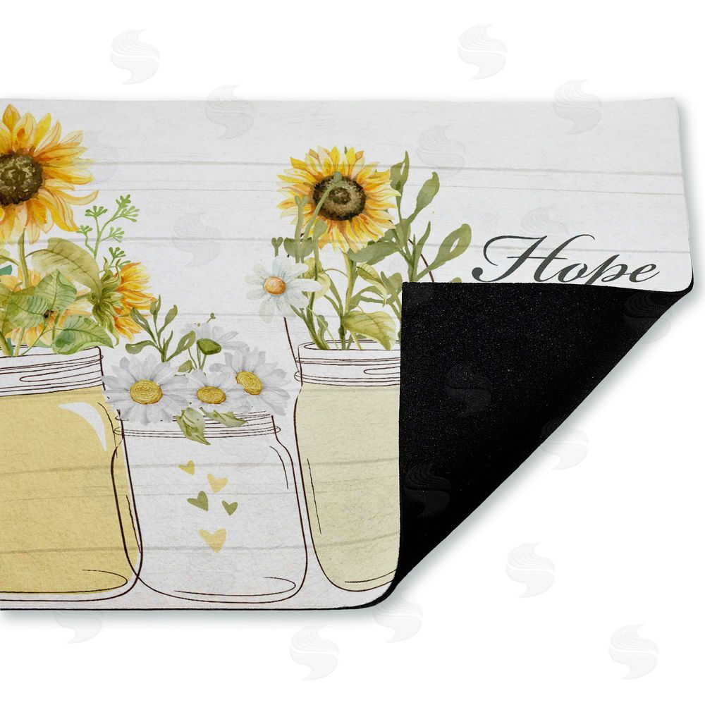 Kim Allen | Hope with Country Sunflowers Non-Woven Door Mat