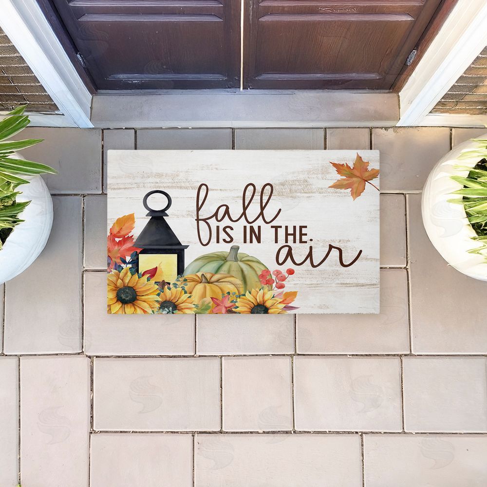 Kim Allen | Fall Is In The Air Lantern Non-Woven Door Mat