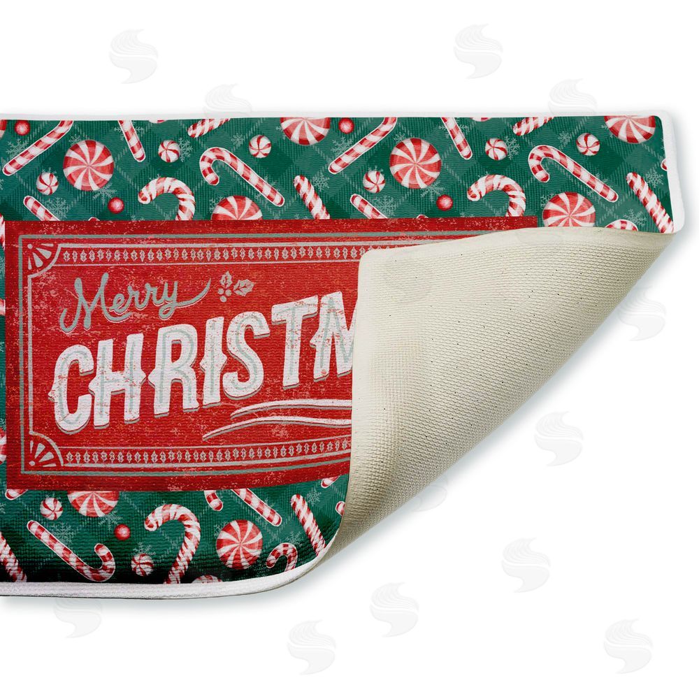 Chad Barrett | Vintage Christmas Candies Plush Bath Mat