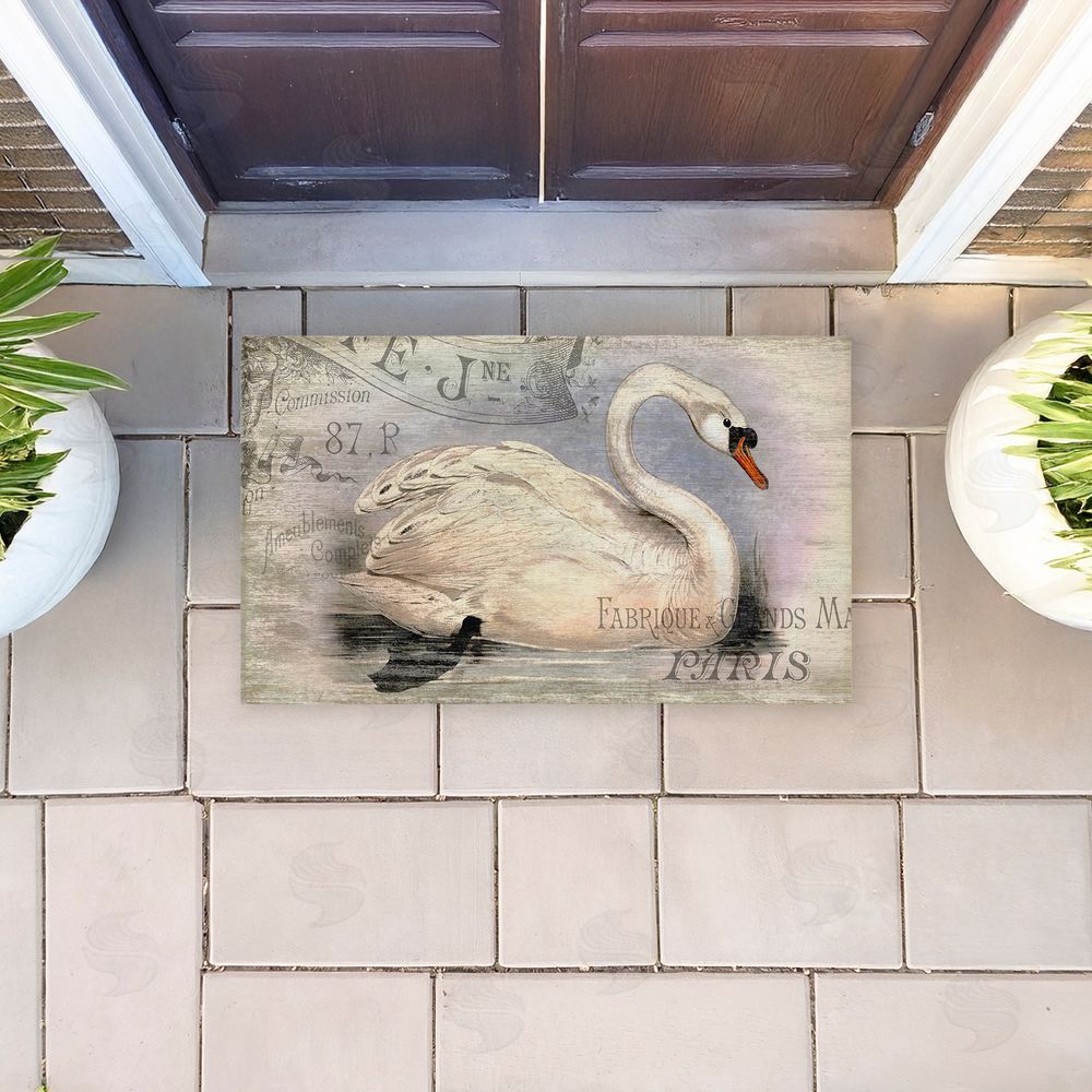 Suzanne Nicoll | French Swan Vintage Motif Non-Woven Door Mat
