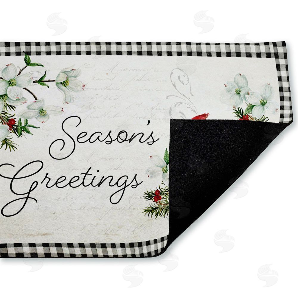 Danielle Murray | Winter Cardinals & Dogwood Non-Woven Door Mat
