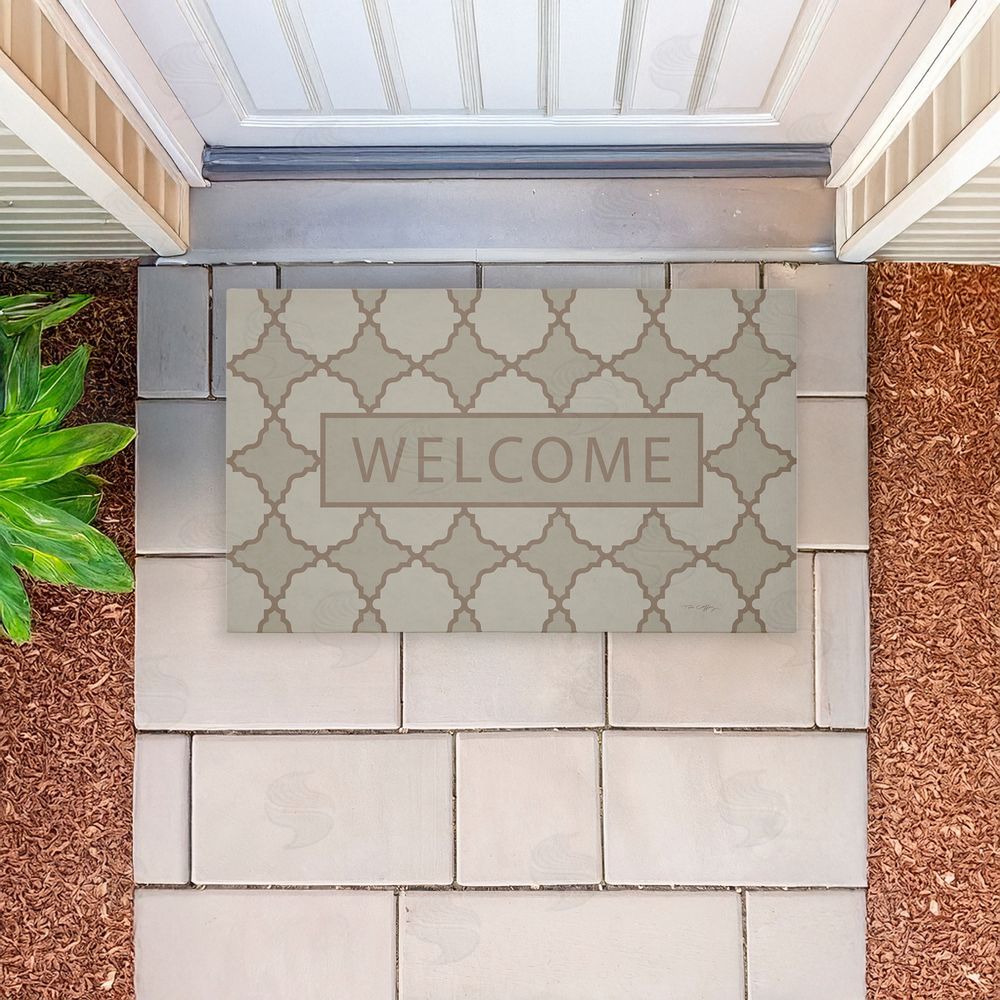 Tim Coffey | Geometric Mod Welcome Non-Woven Door Mat