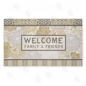 Tim Coffey | Elegant Welcome Family & Friends Non-Woven Door Mat