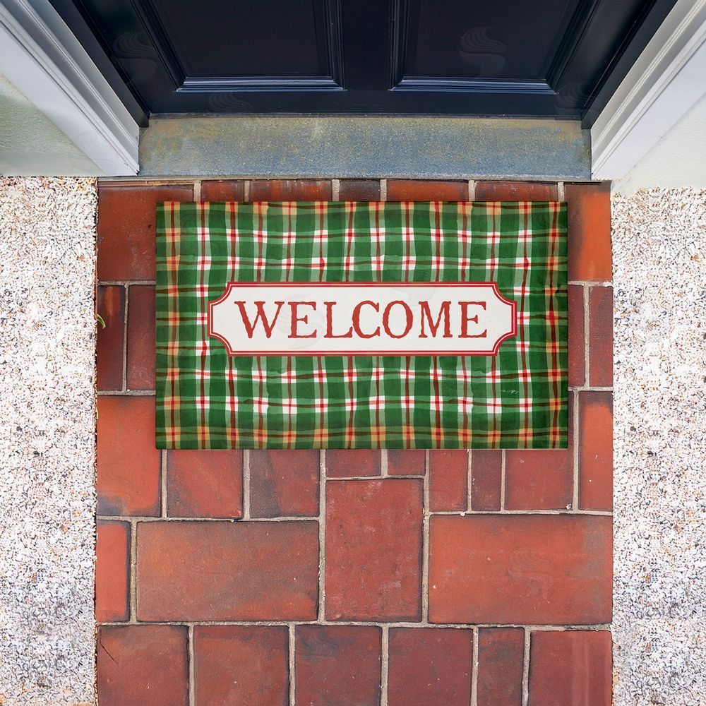 Tim Coffey | Winter Plaid Cabin Welcome Non-Woven Door Mat