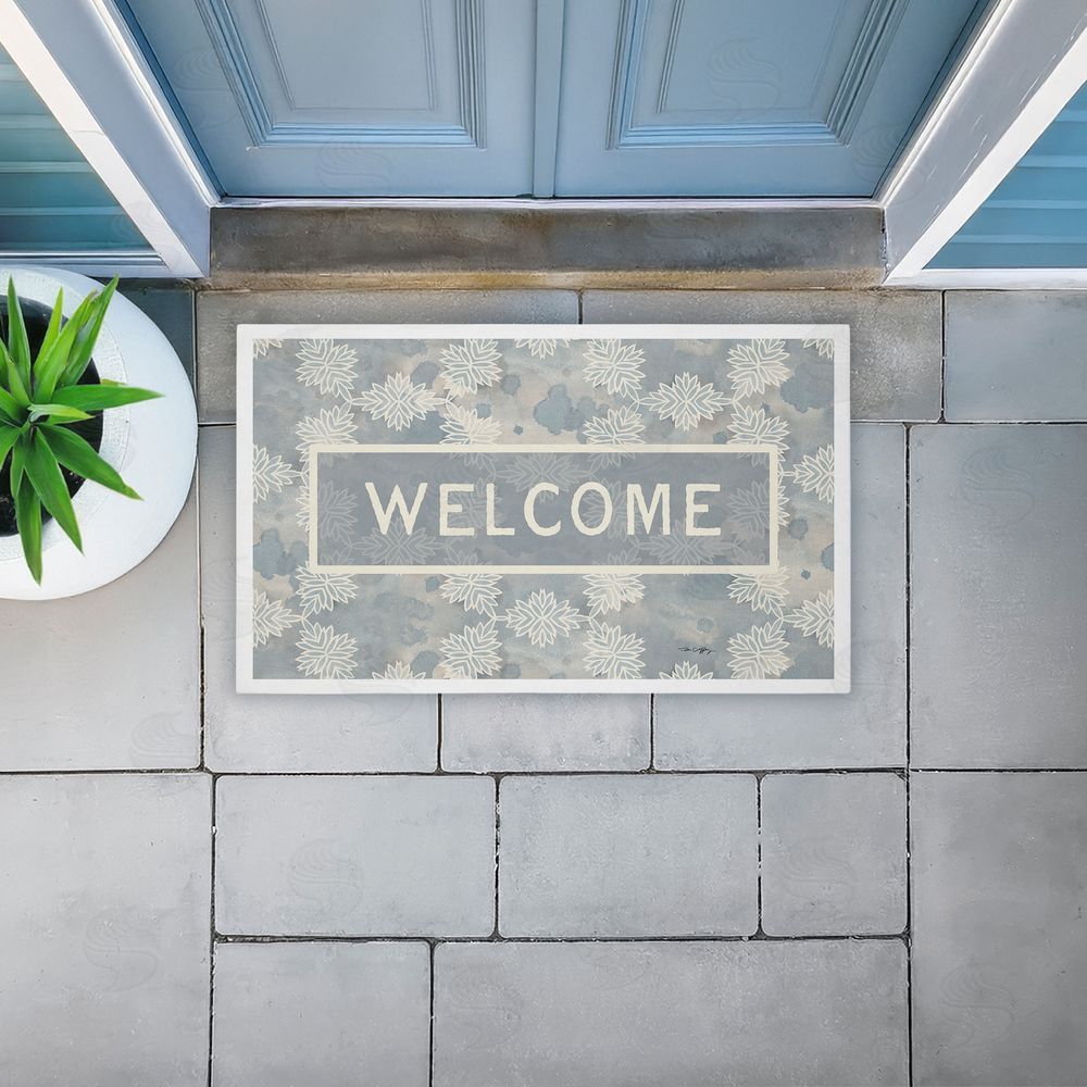 Tim Coffey | Crystal Pattern Damask Welcome Non-Woven Door Mat