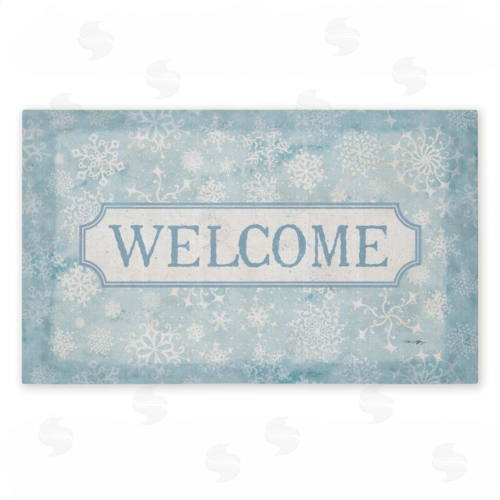 Tim Coffey | Gentle Snowflakes Welcome Non-Woven Door Mat