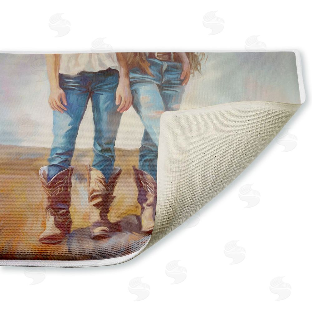 Ramona Murdock | All About The Cowboy Boots Plush Bath Mat