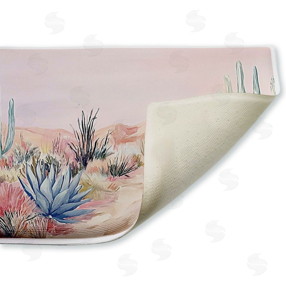 Ramona Murdock | Desert Wonderland Cacti Plush Bath Mat