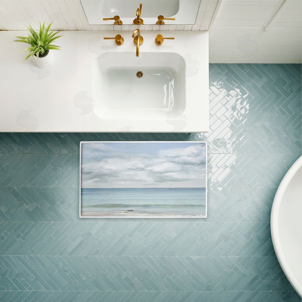 Ramona Murdock | That Day In Paradise Plush Bath Mat