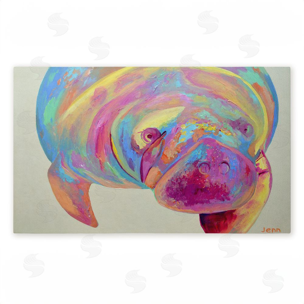 Jennifer Seeley | Chromatic Hue Manatee Non-Woven Door Mat