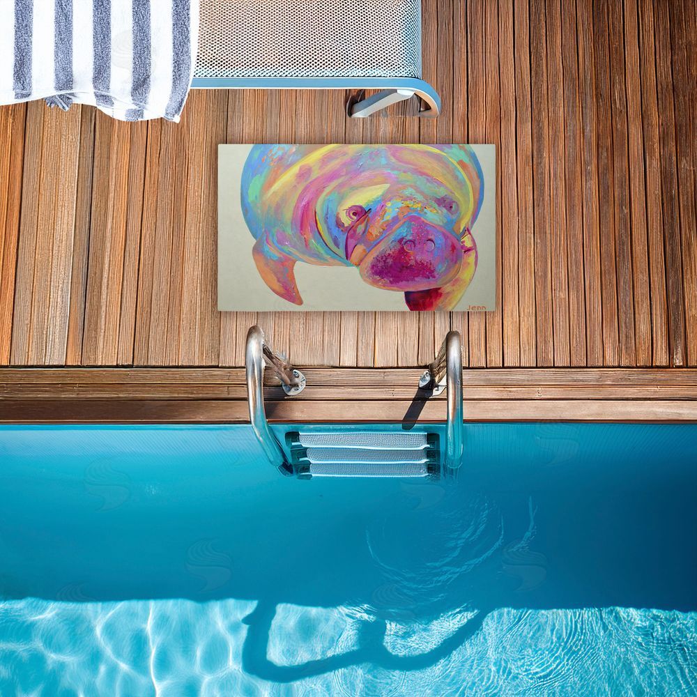 Jennifer Seeley | Chromatic Hue Manatee Non-Woven Door Mat