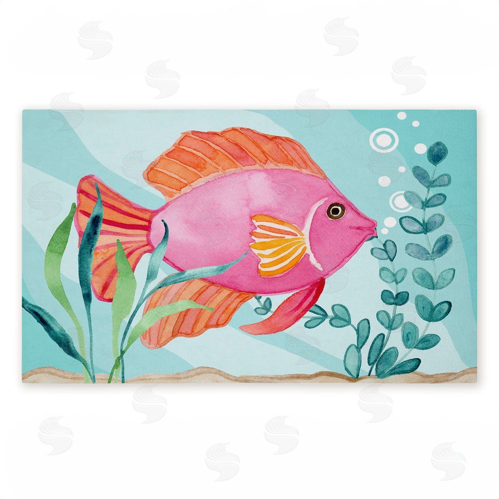 Audrey Jeanne Roberts | Fun Bright Fish Underwater Non-Woven Door Mat