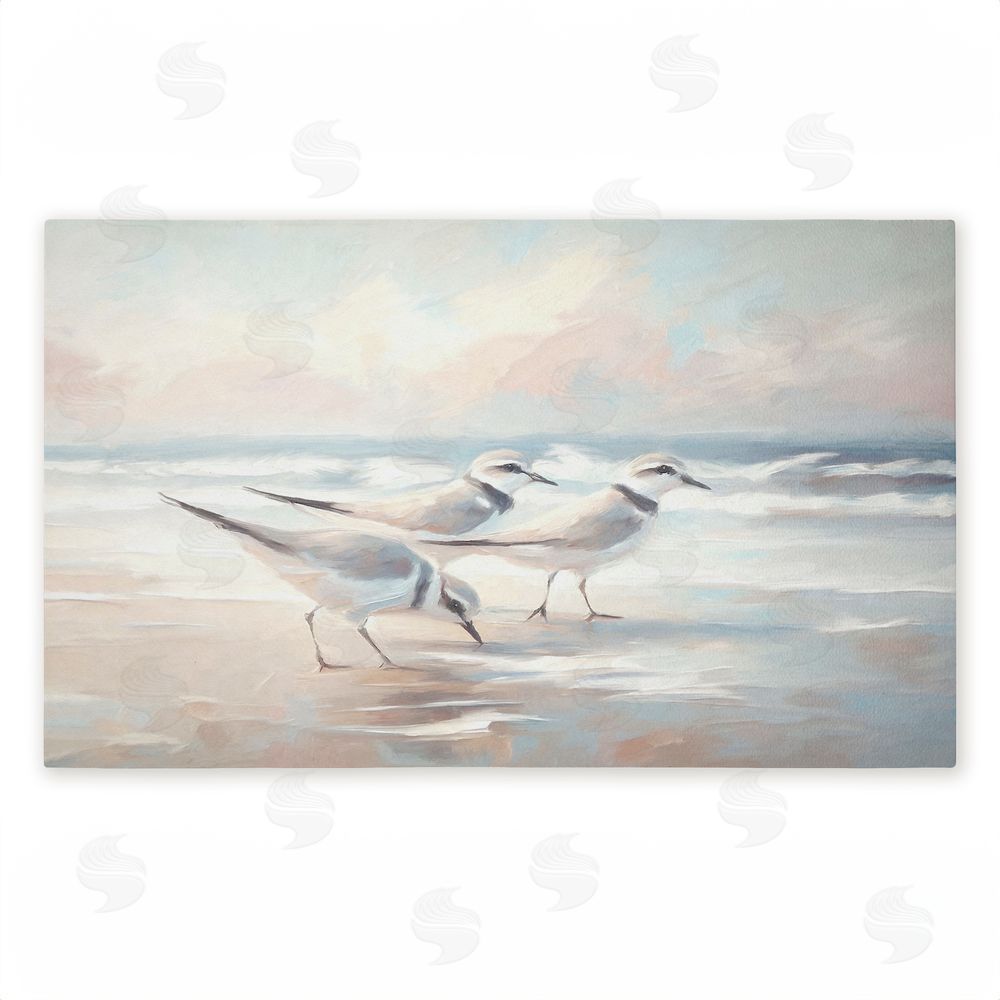 Ramona Murdock | Blue Haven Bay Sandpipers Non-Woven Door Mat