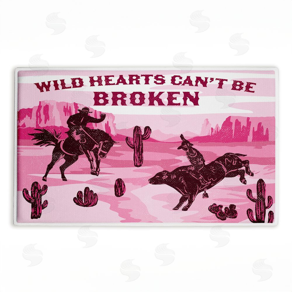 Diane Labombarbe | Wild Hearts Can't Be Broken Plush Bath Mat