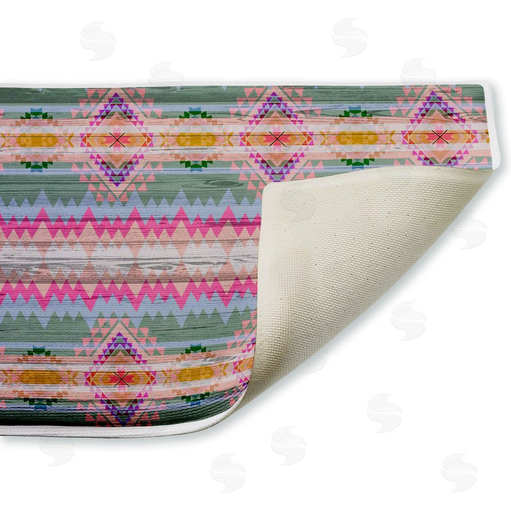 Jennifer Ellory | Bright Shabby Chic Boho Plush Bath Mat