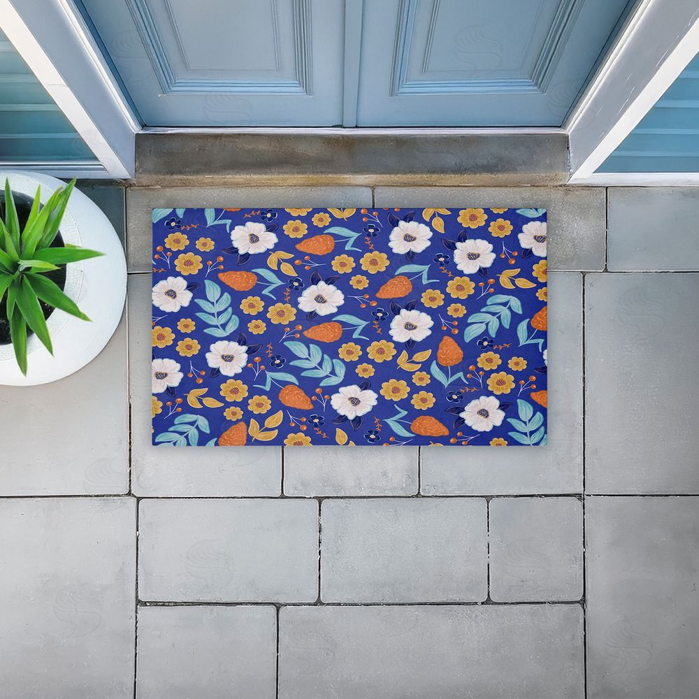 Emily Cromwell | Welcoming Summer Blooms Non-Woven Door Mat