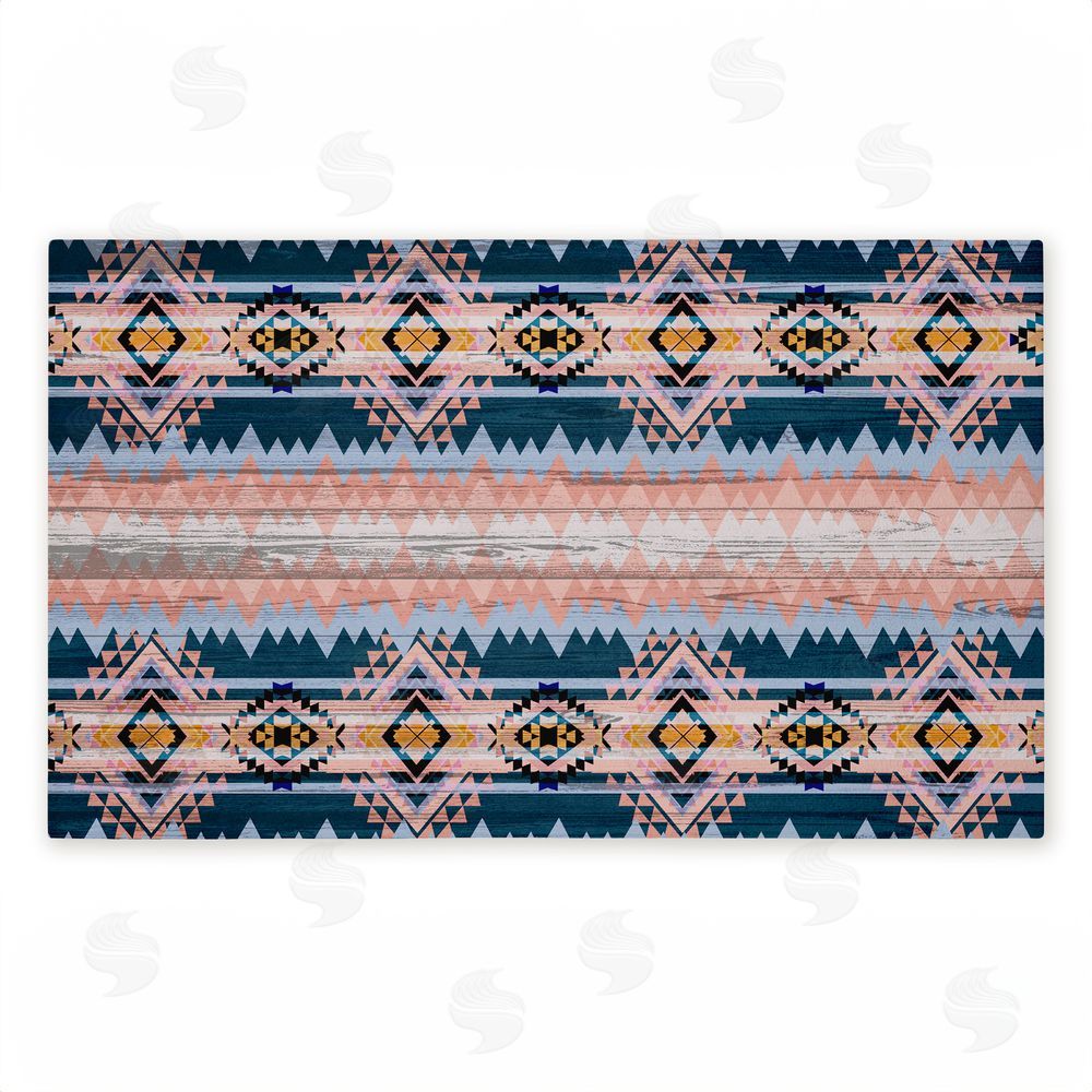 Jennifer Ellory | Geometric Boho Vibe Stripes Non-Woven Door Mat