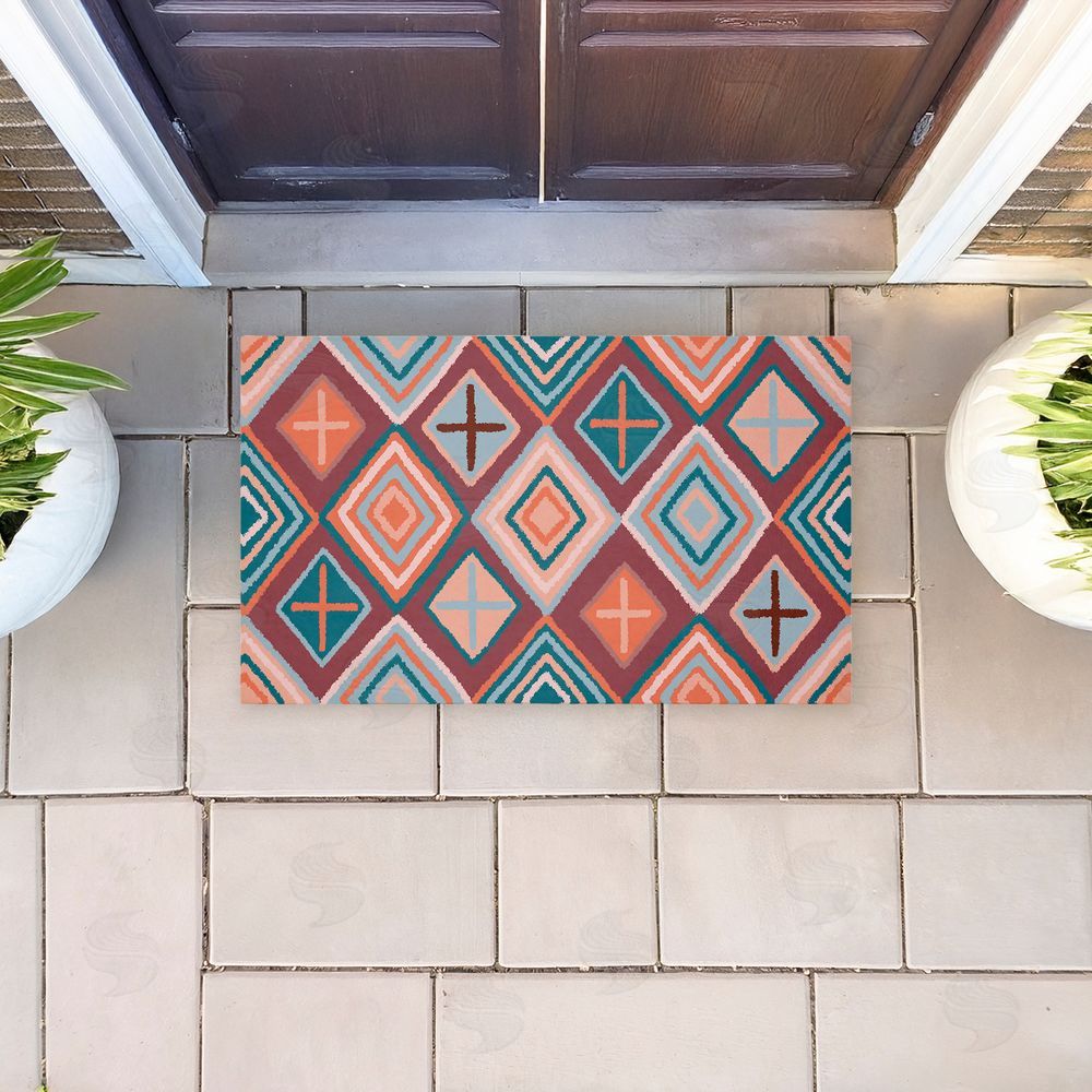 Darlene Seale | Bold Geometric Patterns Non-Woven Door Mat