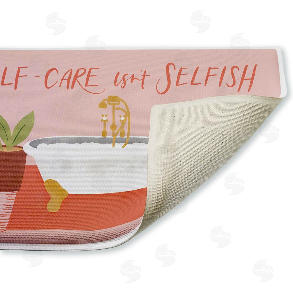 Amanda Houston | Self Care Isn't Selfish Plush Bath Mat