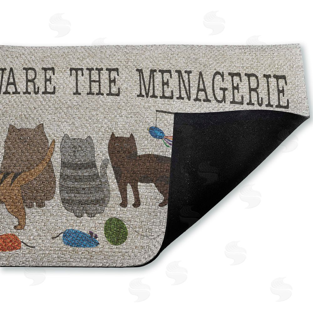Darlene Seale | Beware The Menagerie Faux Sisal Door Mat