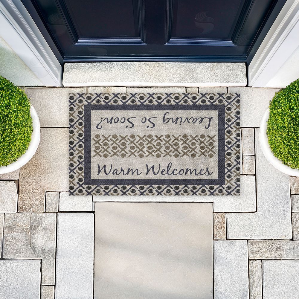 Arrolynn Weiderhold | Dual Message Entryway Faux Sisal Door Mat
