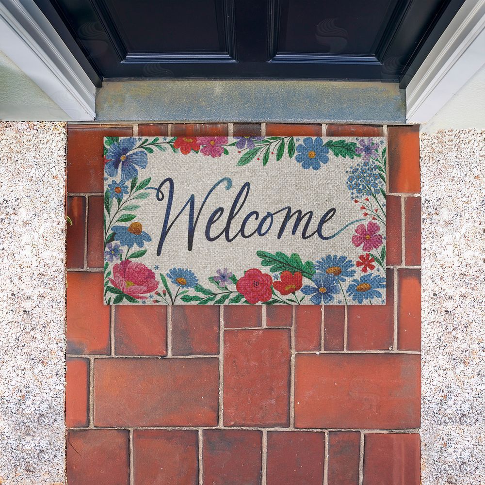 Arrolynn Weiderhold | Dream Garden Welcome Faux Sisal Door Mat