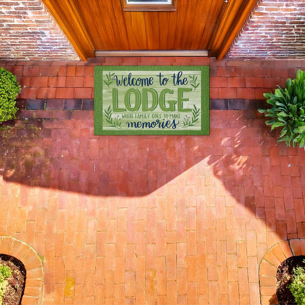 Amanda McGee | Lodge Welcome Family Memories Non-Woven Door Mat
