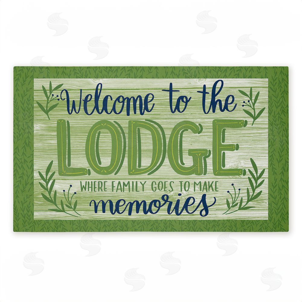 Amanda McGee | Lodge Welcome Family Memories Non-Woven Door Mat