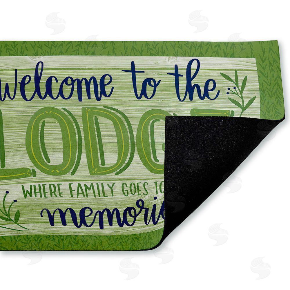 Amanda McGee | Lodge Welcome Family Memories Non-Woven Door Mat