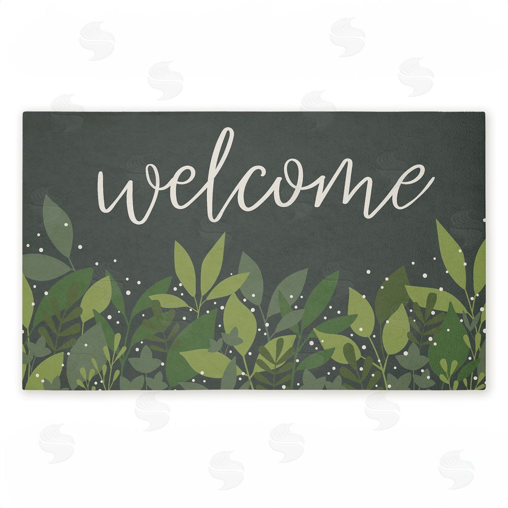Alison Tauber | Welcome Leafy Foliage Non-Woven Door Mat