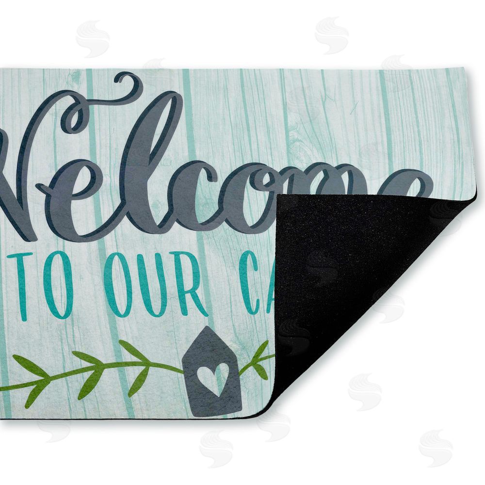 Amanda McGee | Cabin Welcome Whimsical Script Non-Woven Door Mat