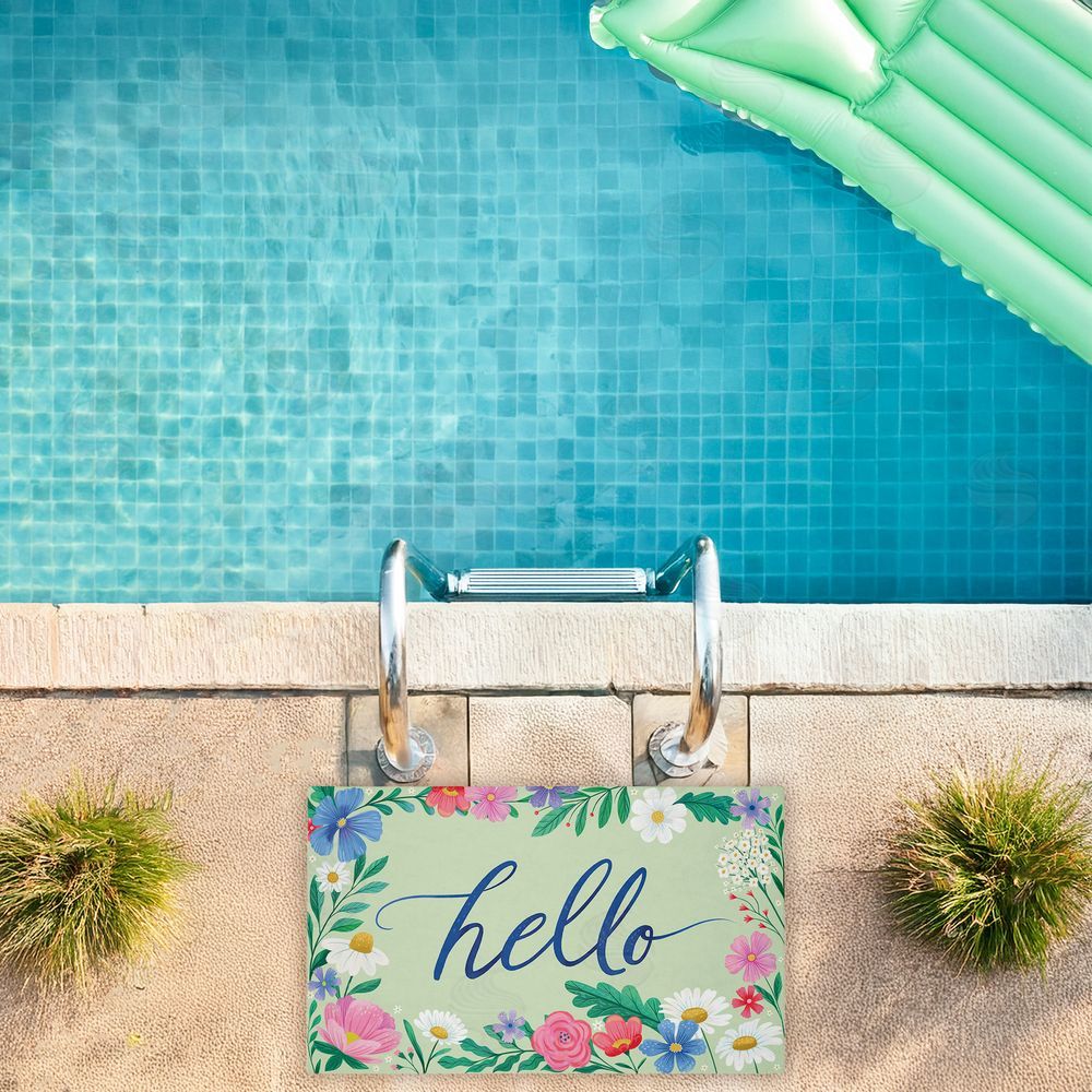 Arrolynn Weiderhold | Dream Garden Hello Non-Woven Door Mat